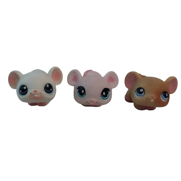 Littlest Pet Shop LPS Mice #1202/1480/261/30 Mouse Lot of 5 Figures - Picture 7 of 11